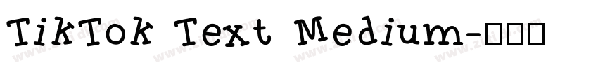 TikTok Text Medium字体转换